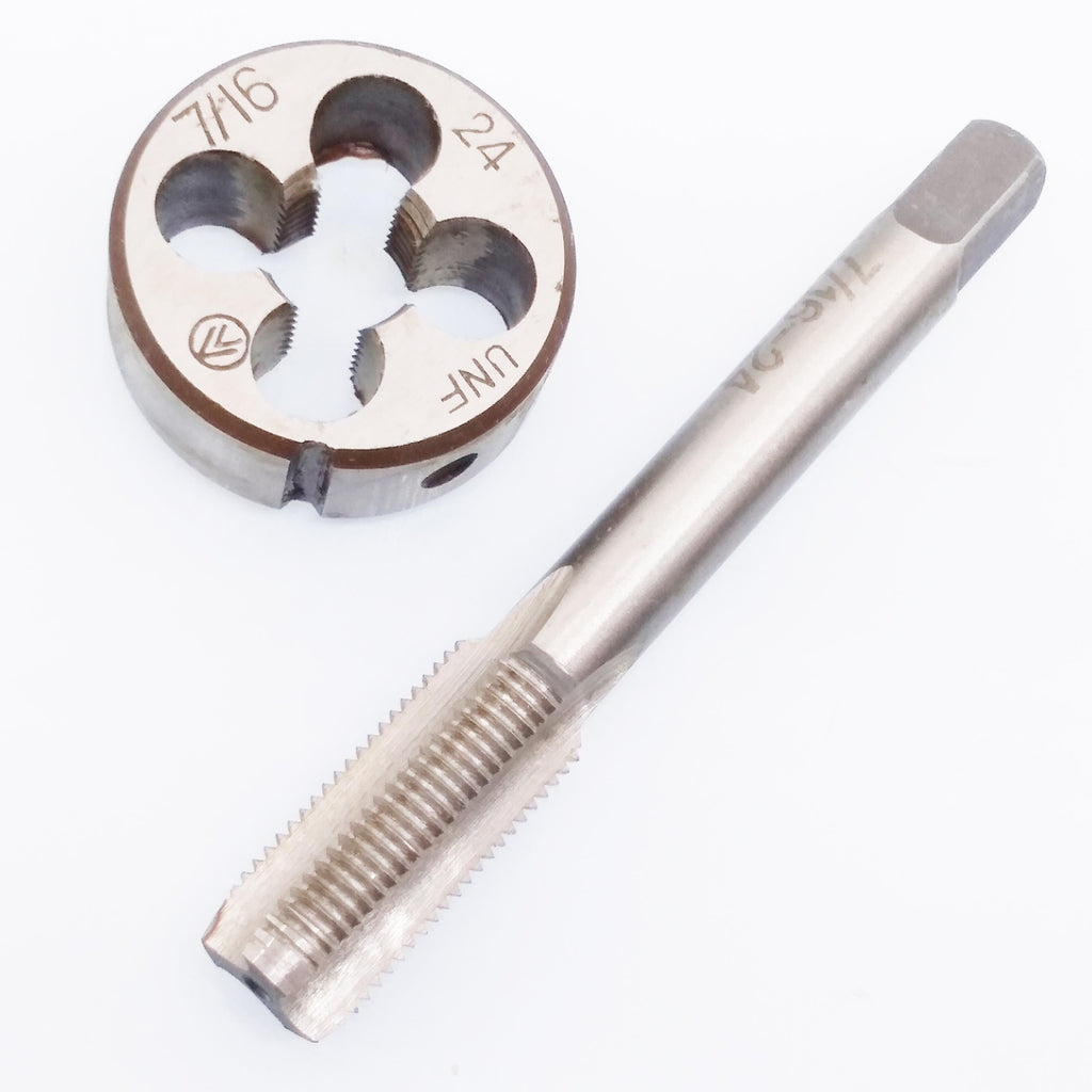US Stock HSS 7/16-24 UNF Tap & 7/16-24 UNF Die Right Hand