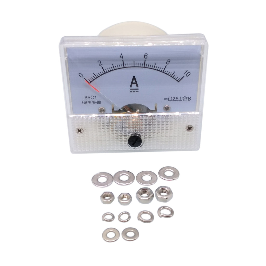 US Stock Analog Panel AMP Current Ammeter Meter Gauge 85C1 0-10A DC