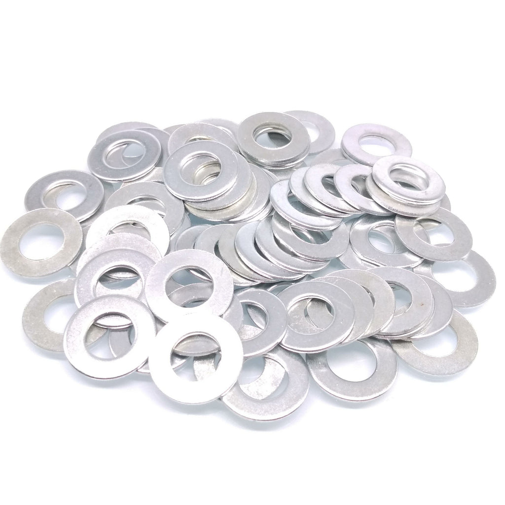 500pcs M8 Zinc Plated Carbon Steel Flat Washers