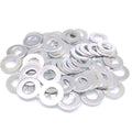 500pcs M8 Zinc Plated Carbon Steel Flat Washers
