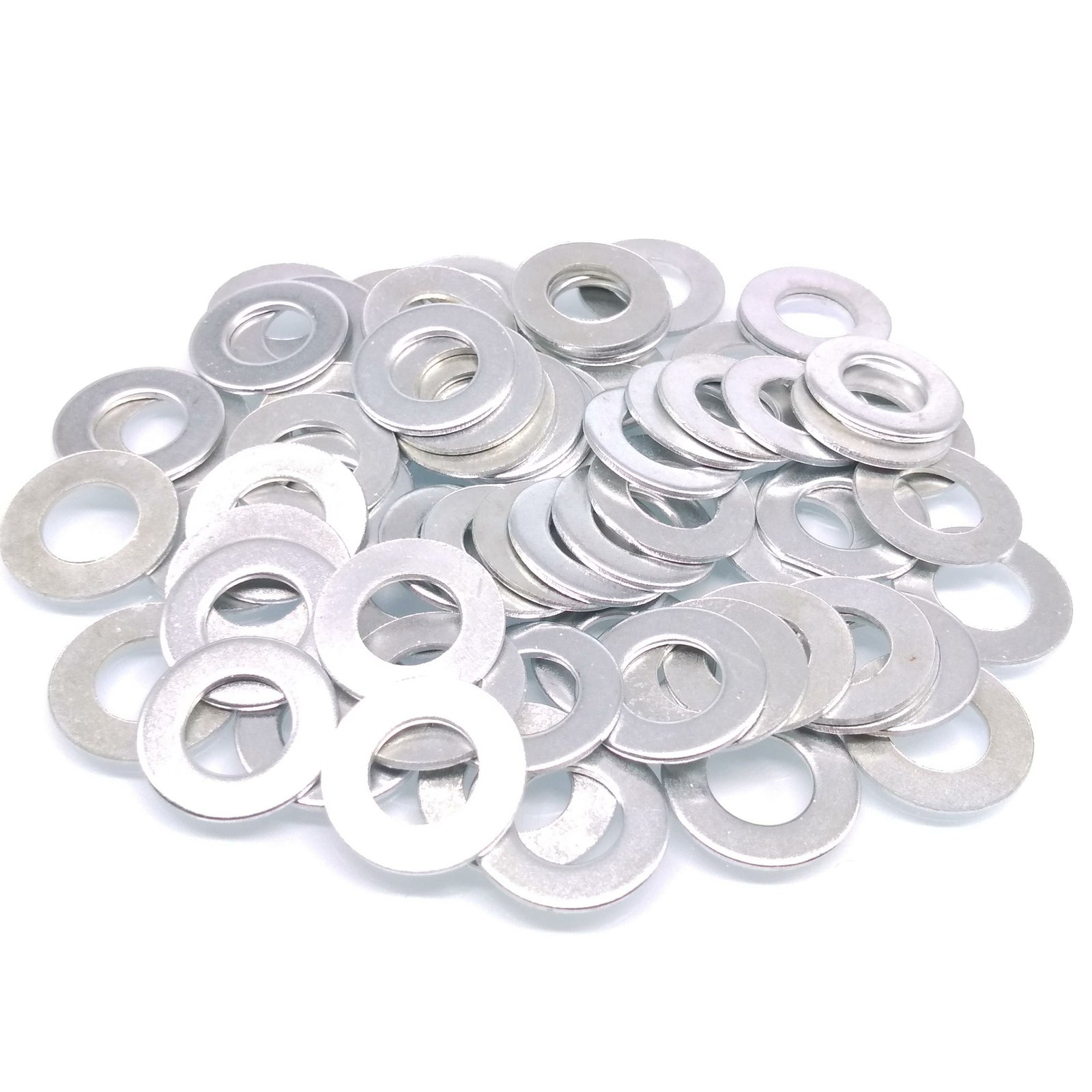500pcs M8 Zinc Plated Carbon Steel Flat Washers