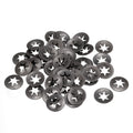 100pcs Starlock Push On Fasteners Locking Washers Speed Locking Round Clips 10mm