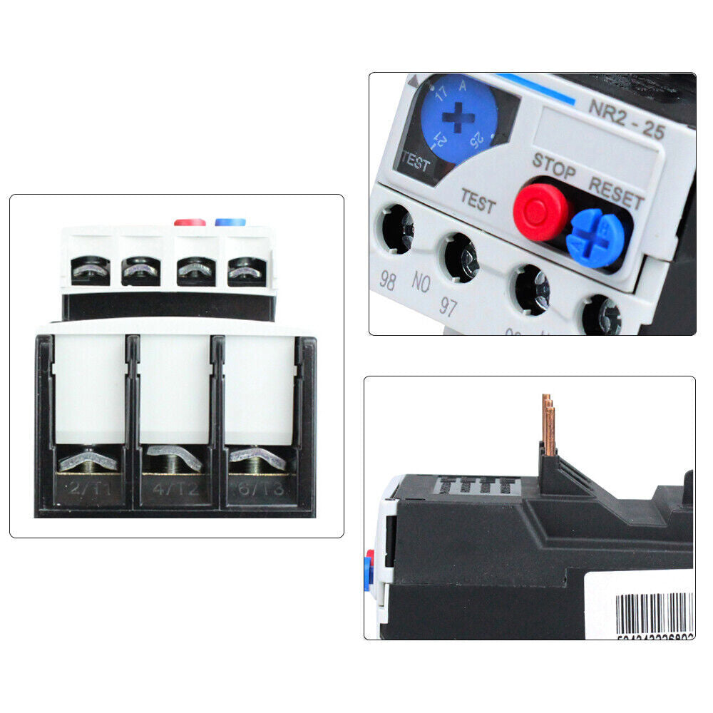 Range from 17-25 Amp Thermal Overload Relay 3 Phase FR NR2-25 for Protect Motor