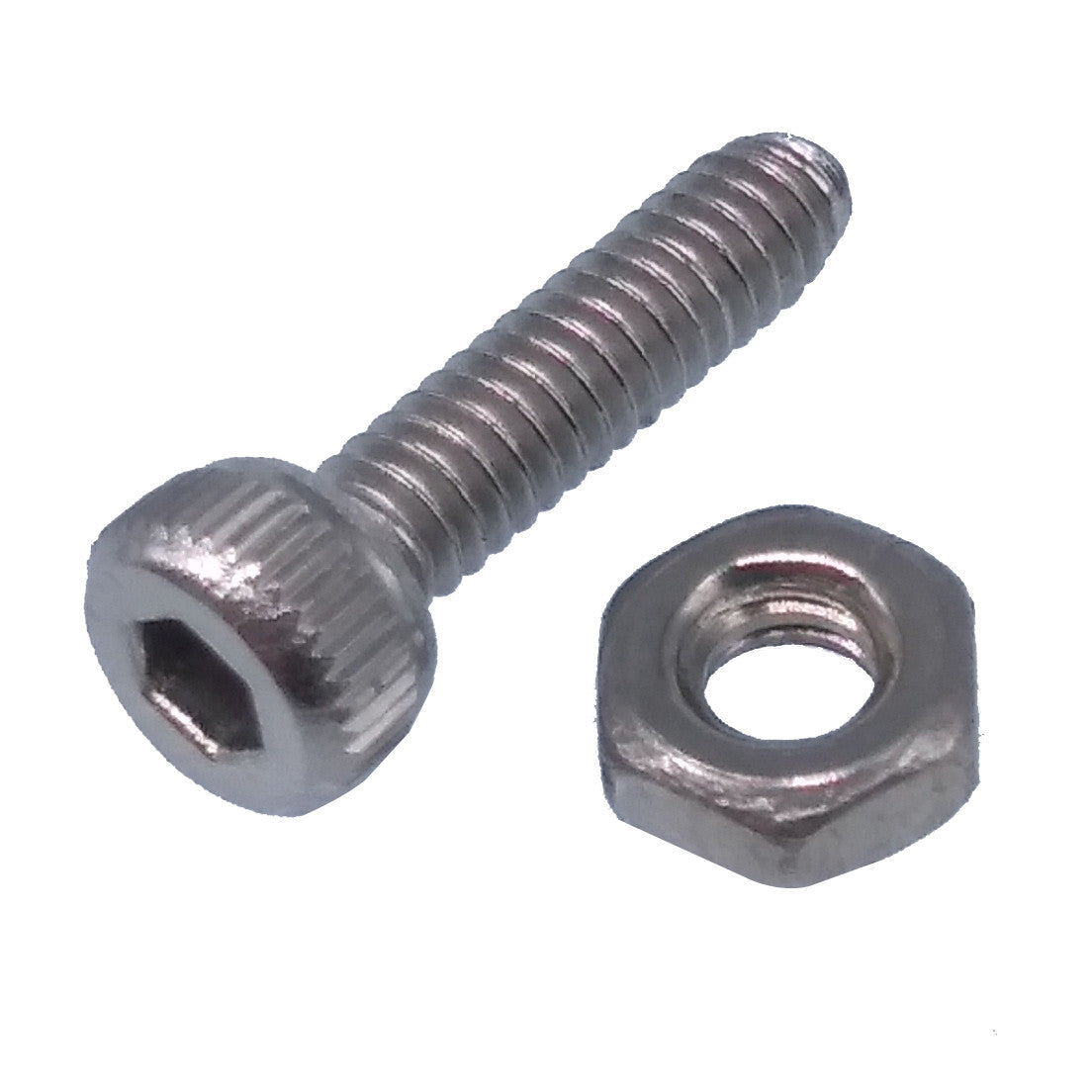 US Stock 50pc M2 x 8mm Hex Socket Screw Bolt Knurling DIN912 Stainless Steel Nut