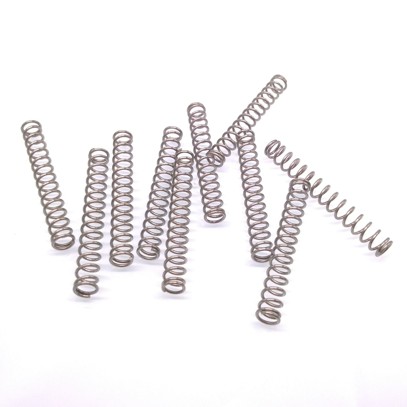 10pcs 0.8mm x 5mm x 50mm Stainless Steel Compression Spring Pressure Spring