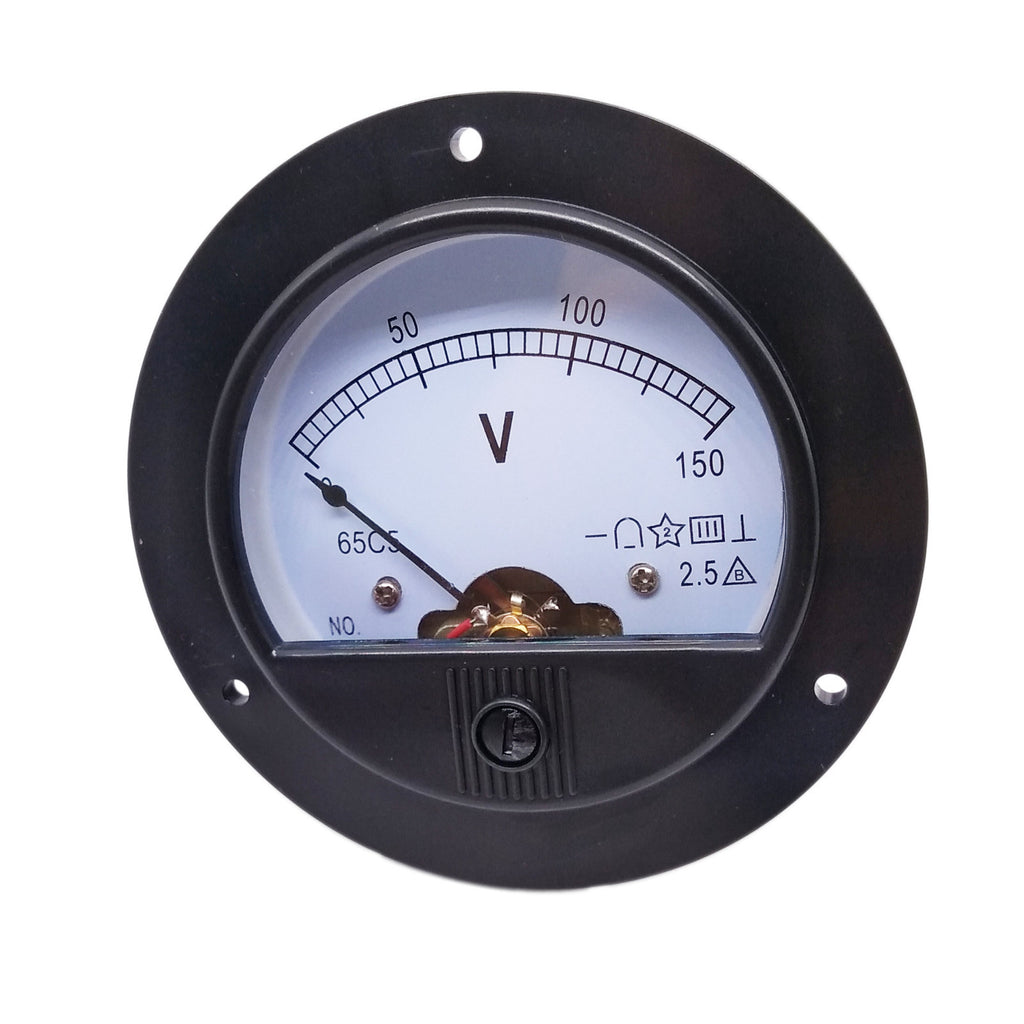 AU Stock DC 0 ~ 150V Round Analog Volt Pointer Needle Panel Meter Voltmeter
