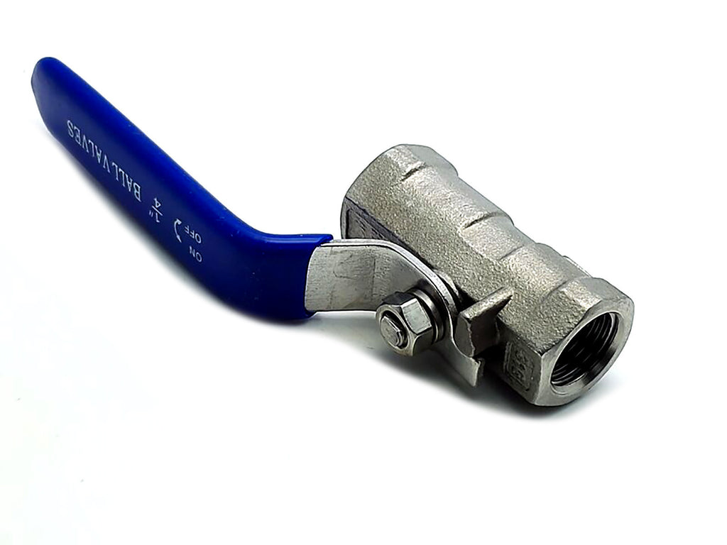 US Stock 1/4" NPT Female 1-Piece 316 Stainless Steel Prot Ball Valve WOG1000