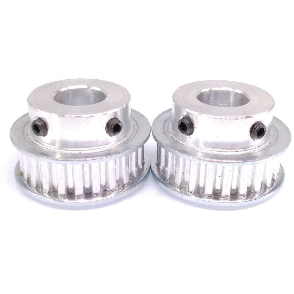 2pcs XL 24T Timing Belt Pulley Synchronous Wheel 15mm Bore For 10mm Width Belt