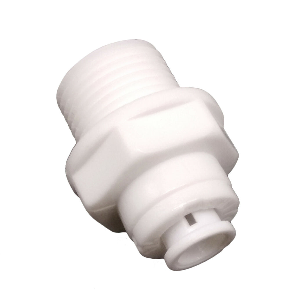 US Stock 2pcs 3/8" Male Thread to 1/4" Tube Quick Connect Push Fit