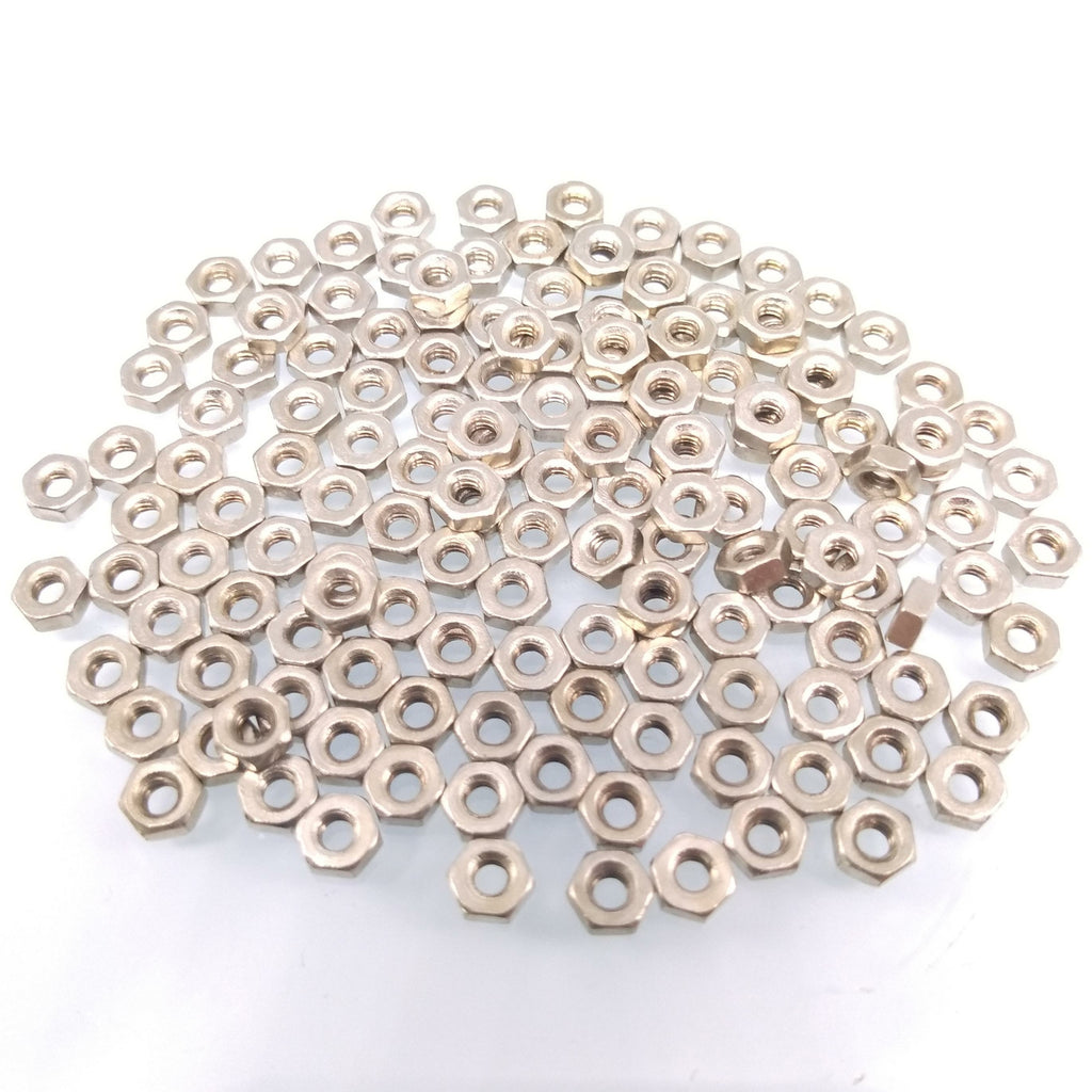 1000x M1.6 Metric Thread Insert Screw Fastener Zinc Plated Carbon Steel Hex Nut
