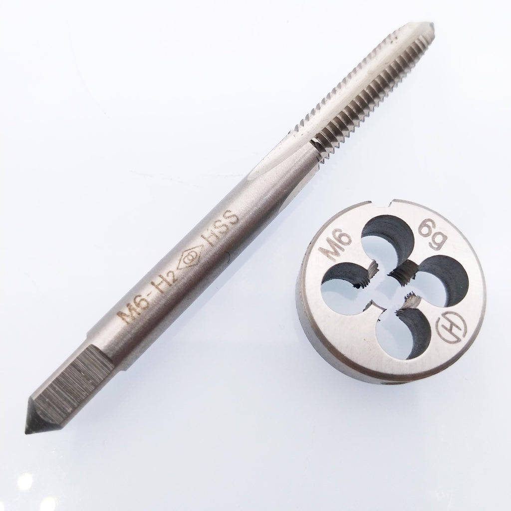 HSS M6 x 1mm Tap & M6 x 1.0mm Die Metric Thread Right Hand