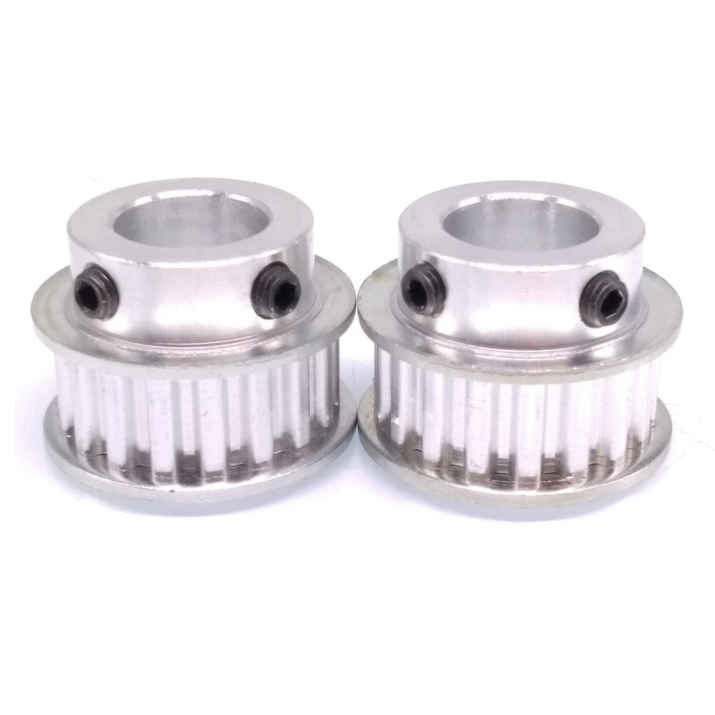 2x XL 18T Timing Belt Pulley Synchronous Wheel 15mm Bore For 10mm Width Belt