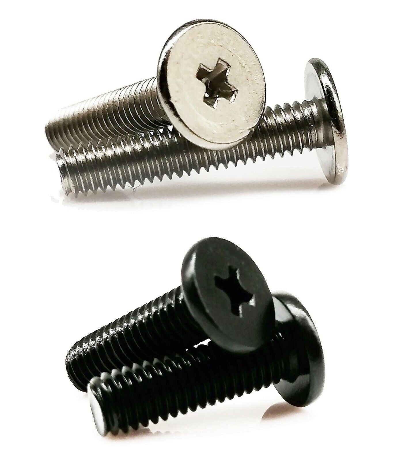 500pc M2M2.5M3 Black Mini Phillips Ultra Thin Flat Wafer Head Screw Bolt Set Kit