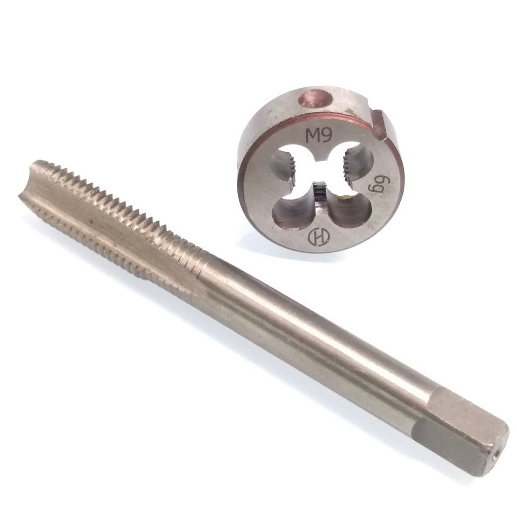 US Stock HSS M9 x 1.25mm Tap & M9 x 1.25mm Die Metric Thread Right Hand