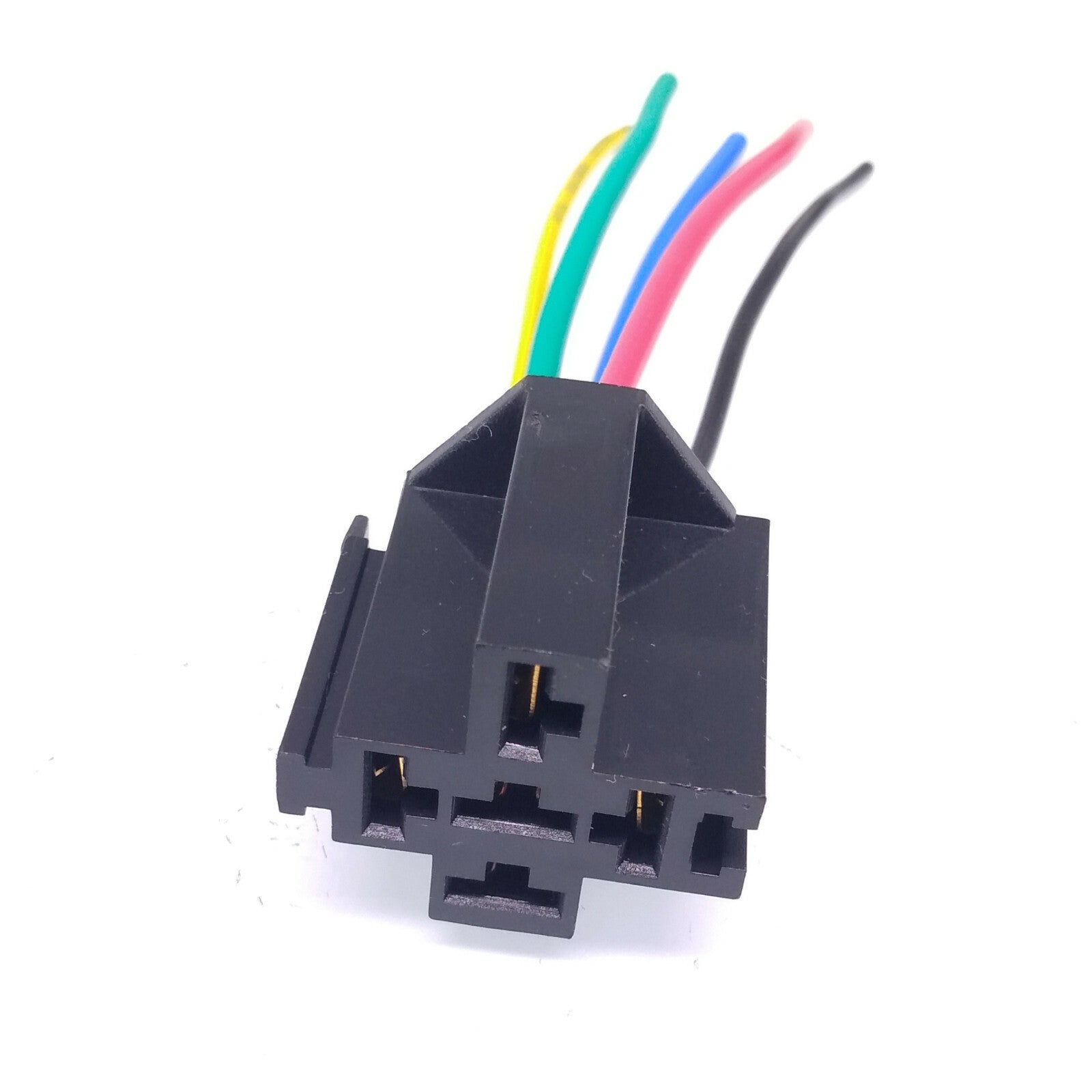 US Stock 5 pcs 5 Pin Cable Relay Socket Harness Connector DC 12V for Car