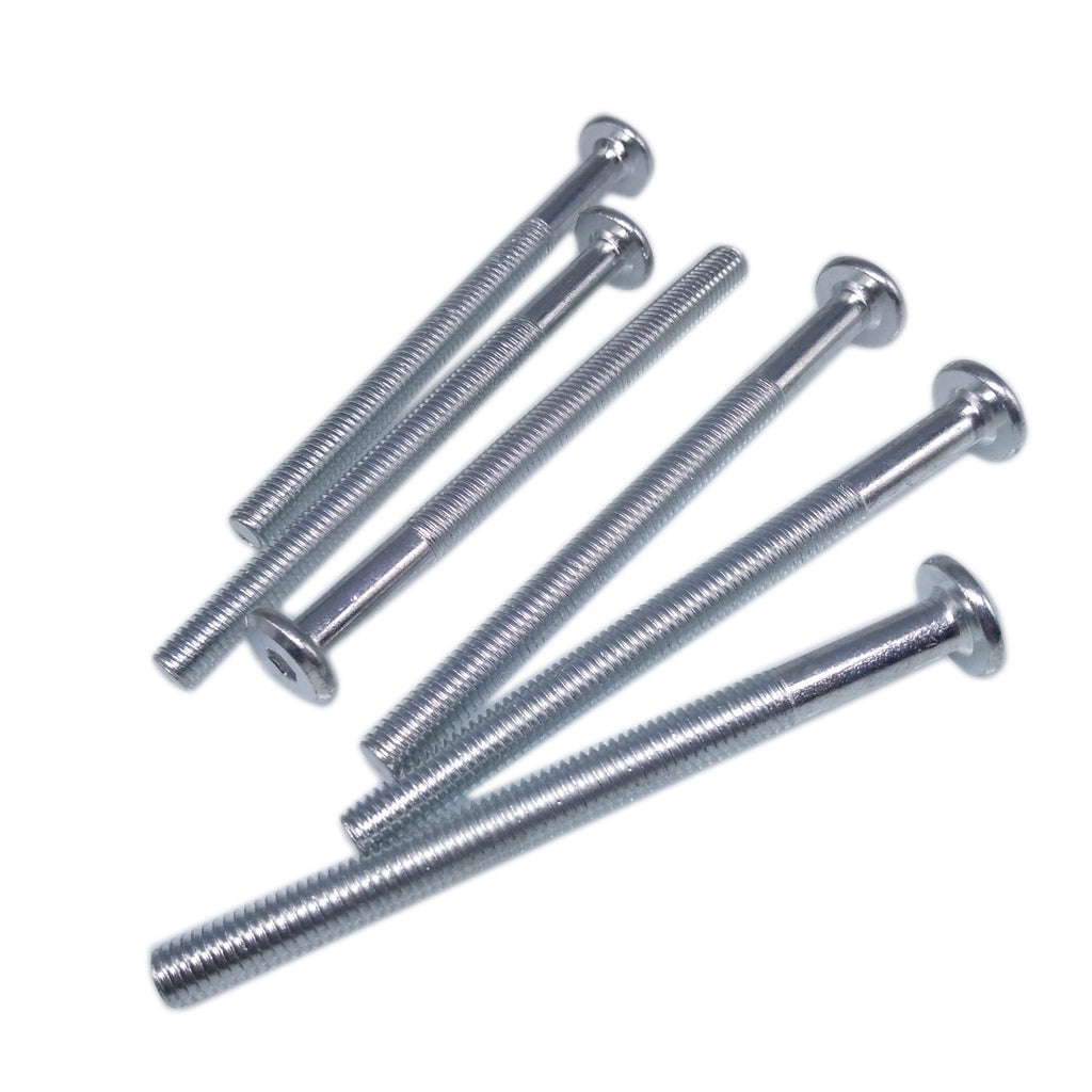 US Stock 10x M8x100mm Furniture SHCS Flat Round Socket Head Cap Screw Allen Bolt