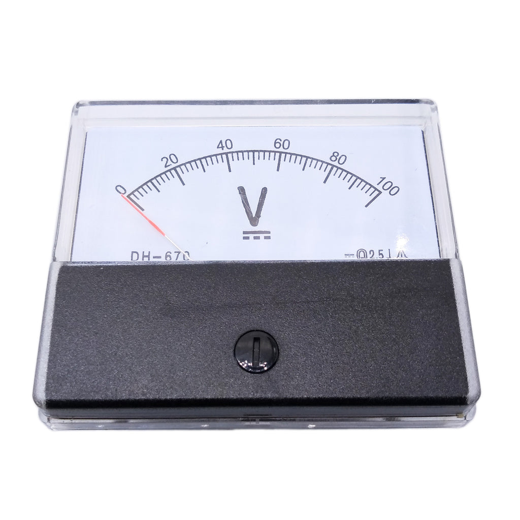 AU Stock  Analog Panel Volt Voltage Meter Voltmeter Gauge DH-670 0-100V DC