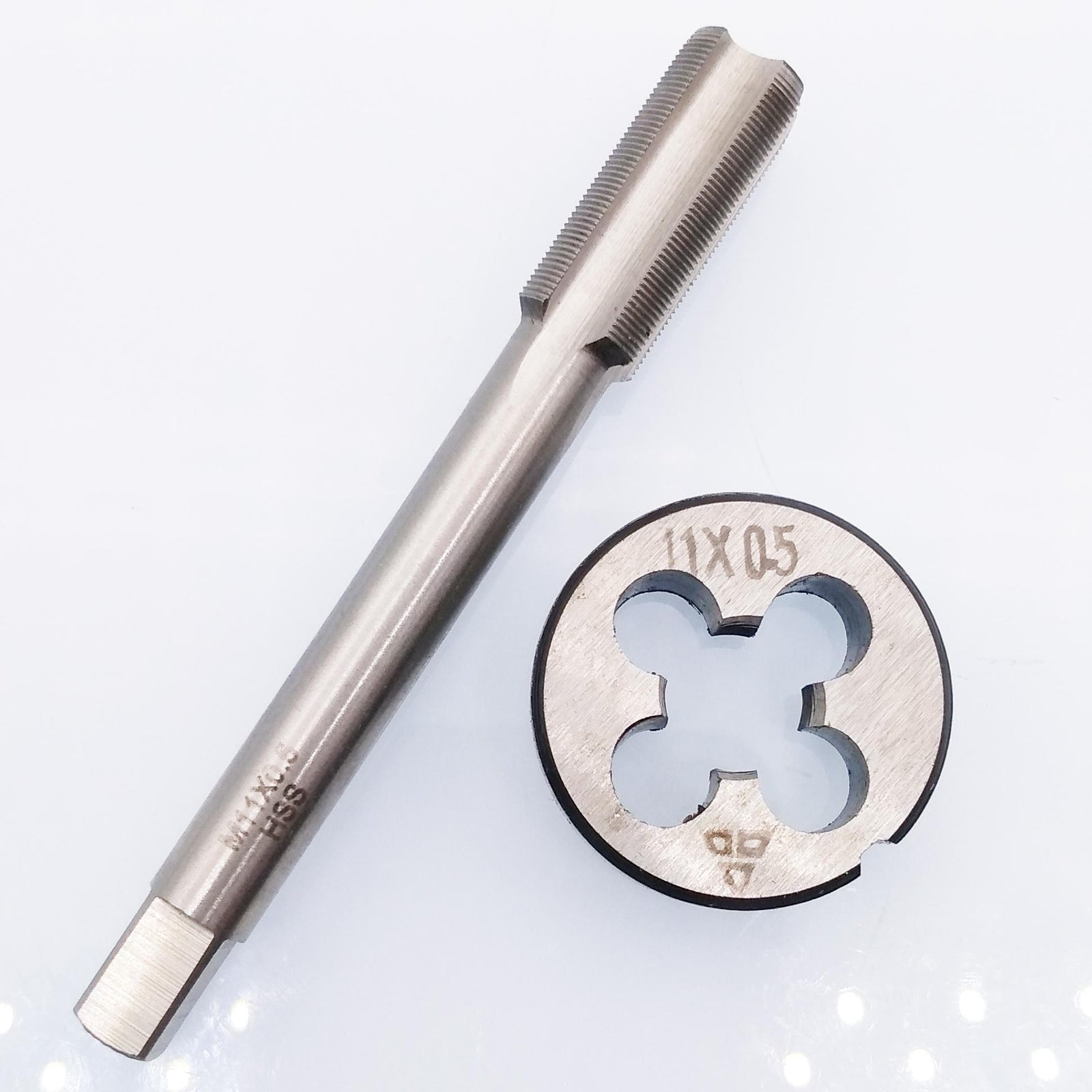US Stock HSS M11 x 0.5mm Tap & M11 x 0.5mm Die Metric Thread Right Hand