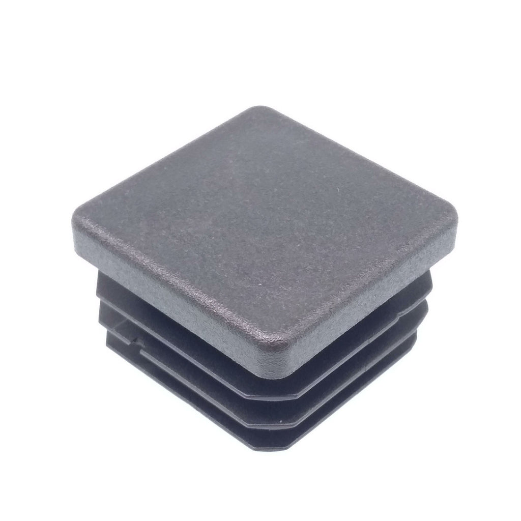 50x Square Plastic Black Blanking End Cap Tube Pipe Inserts Plug Bung 25 x 25mm