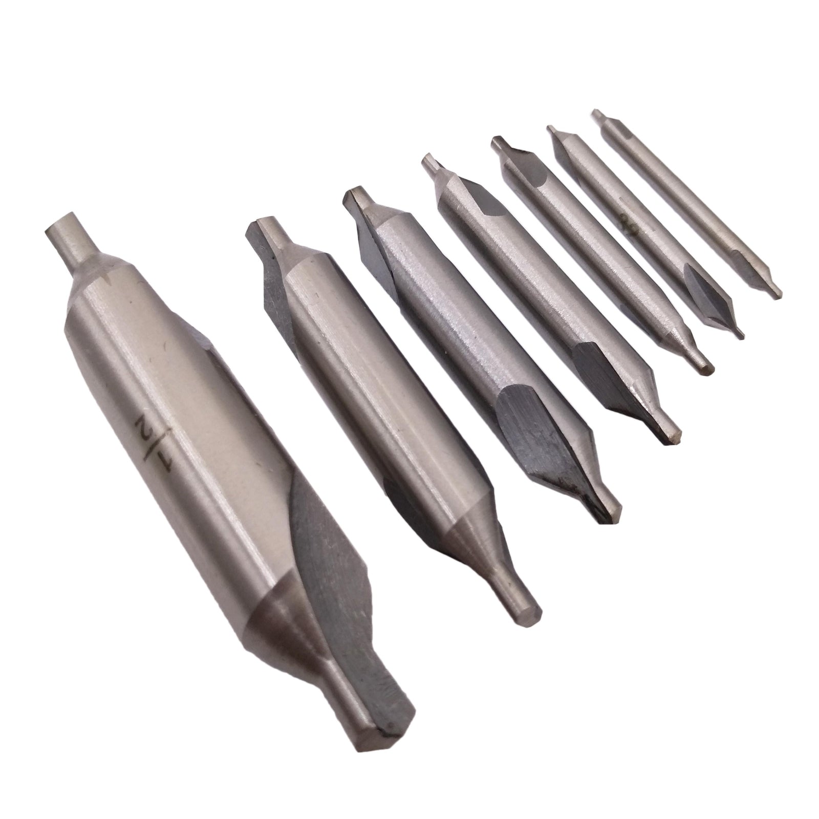 US Stock 7pcs Center Drill Set HSS Bit 1/8 5/32 3/16 5/16 1/4 3/8 1/2 inch