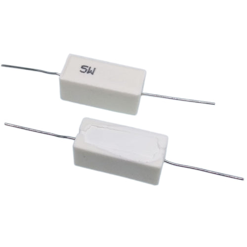 10pcs 8 ohm 8RΩJ 5 watt Axial Ceramic Cement Power Resistor 5W