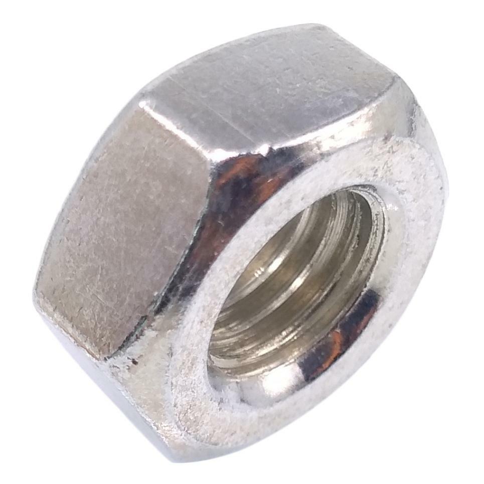 1000x M1.6 Metric Thread Insert Screw Fastener Zinc Plated Carbon Steel Hex Nut