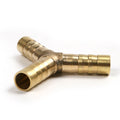 US Stock 8mm Barbed Brass Y Piece 3 Ways Tee Hose Fuel Hose Joiner Adapter