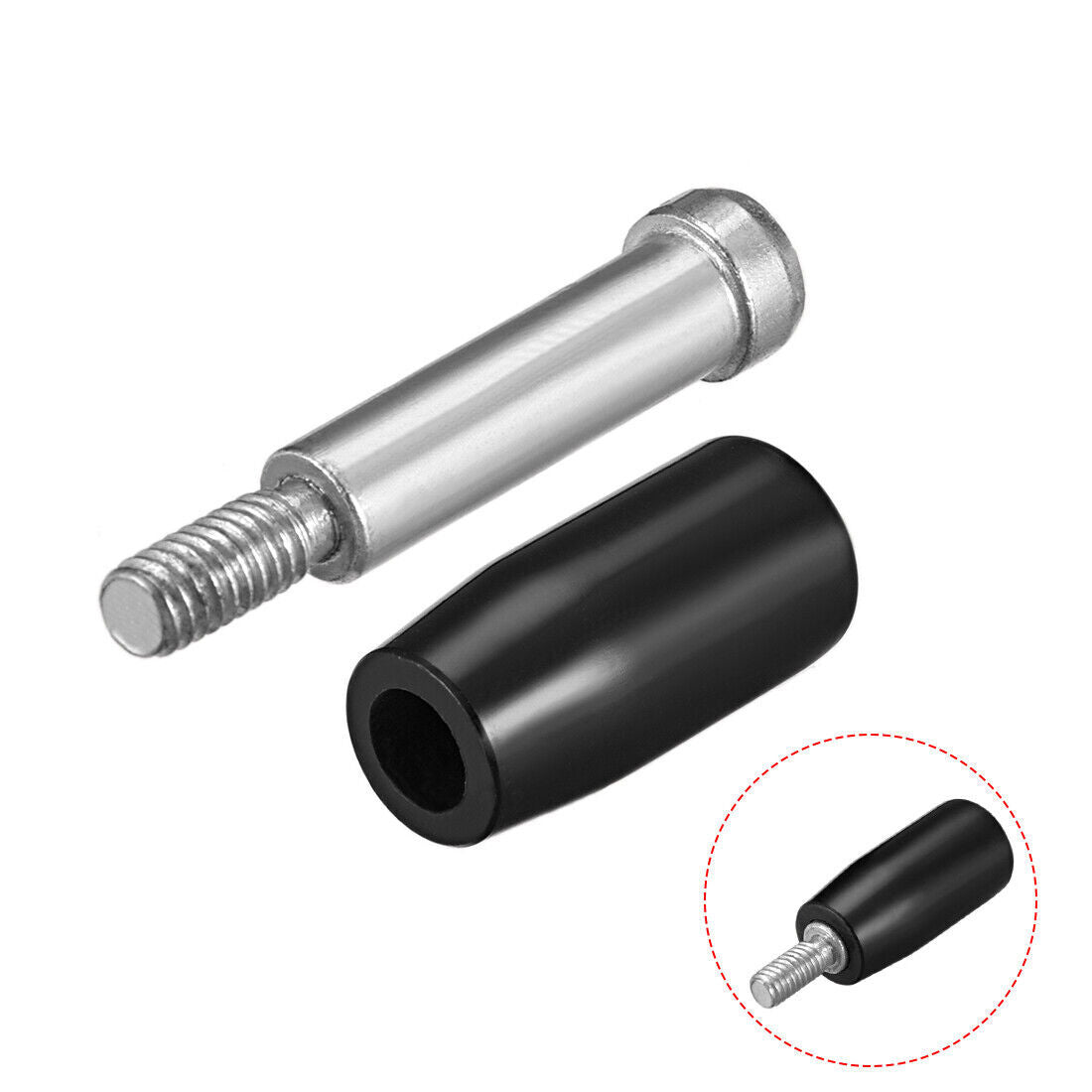Revolving Handwheel Machine Handle M6x32mm Male Threaded Stem Milling Machine