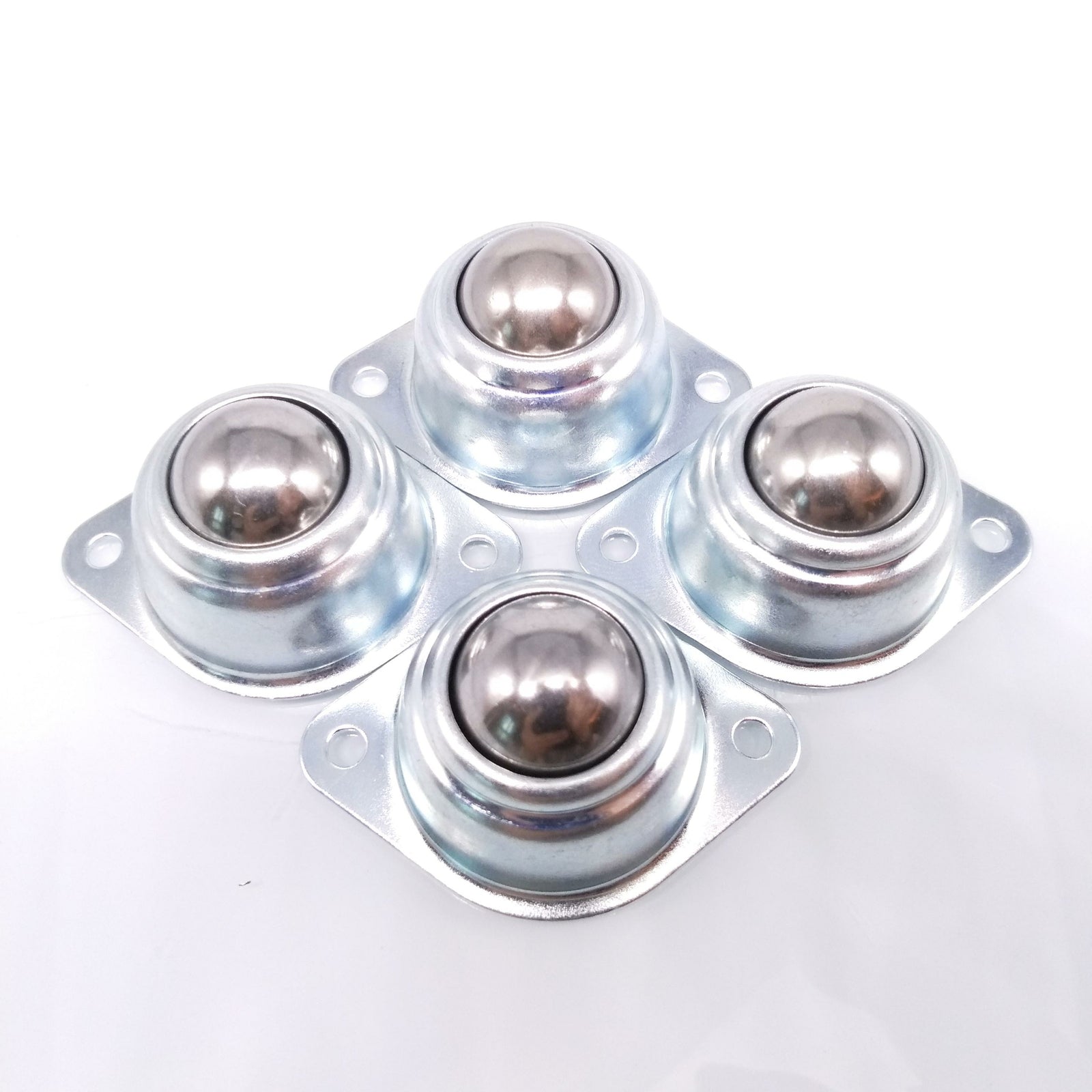 4pcs 19mm 3/4'' Ball Metal Transfer Bearing Unit Ball Wheel Conveyor Roller