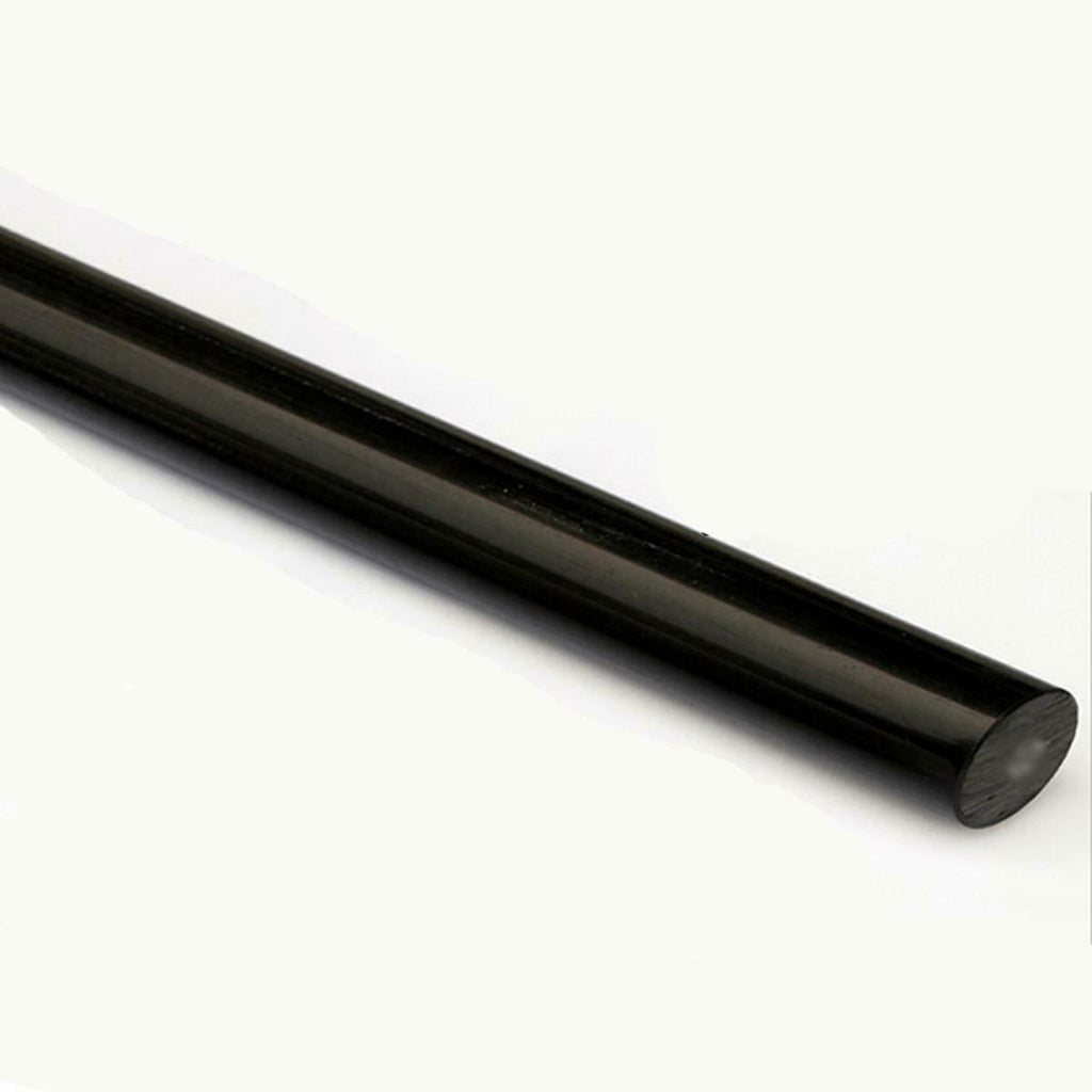 AU Stock 1pc PA6 Nylon Round Rod Stick Bar Black Dia. 30mm Long 330mm 13"