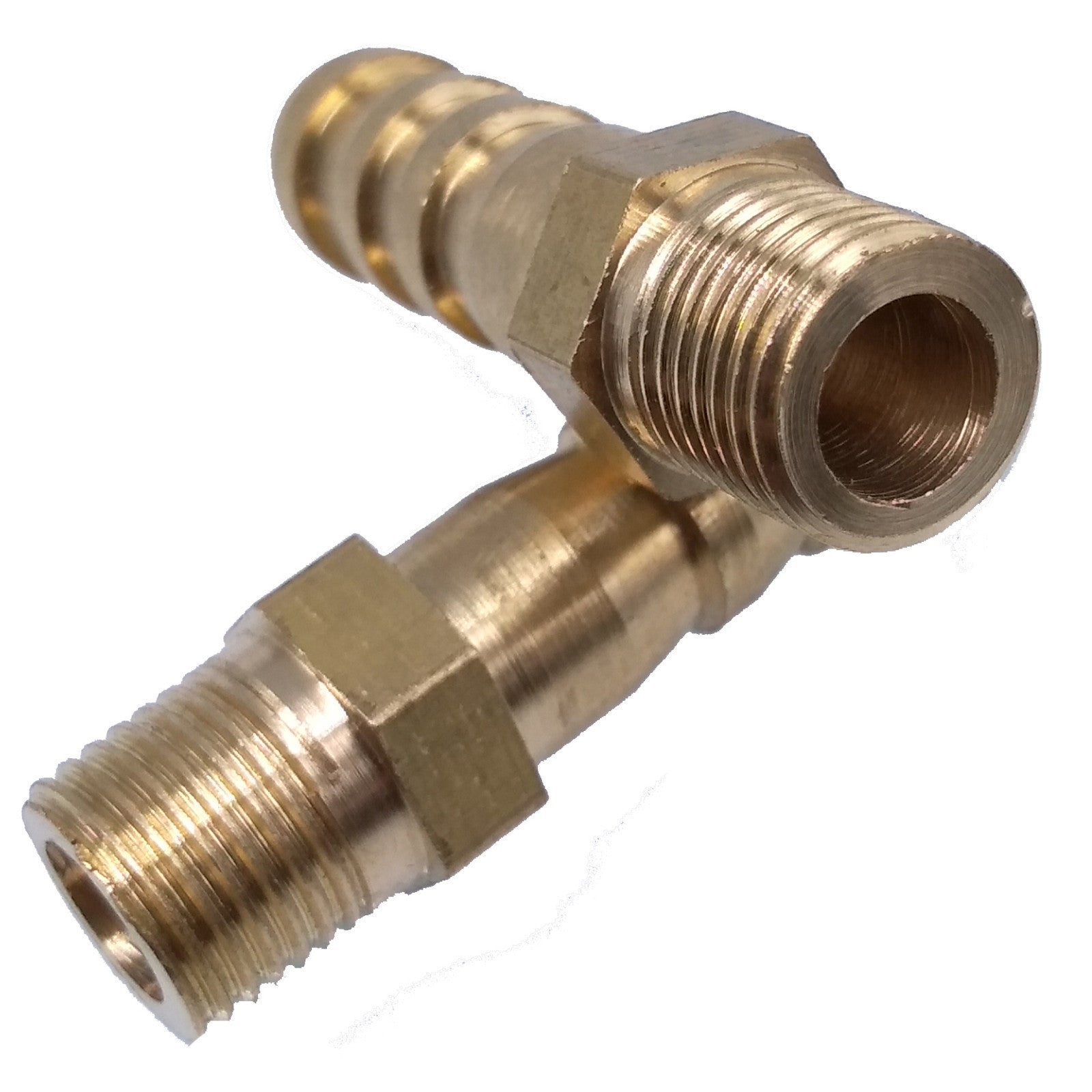 AU Stock 2x 1/8" BSP Male Thread 8mm Brass Hose Barb Coupler Fitting Connector