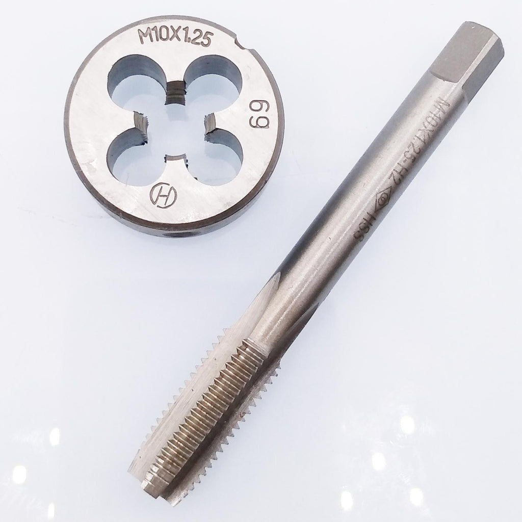 AU Stock HSS M10 x 1.25mm Tap & M10 x 1.25mm Die Metric Thread Right Hand