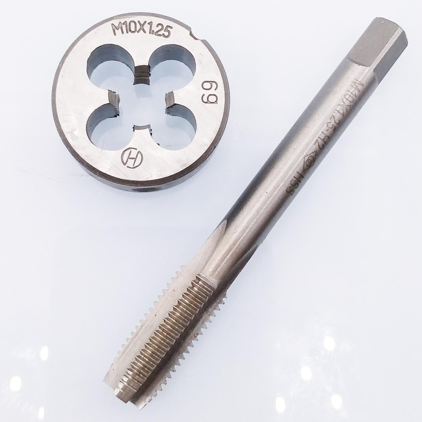 AU Stock HSS M10 x 1.25mm Tap & M10 x 1.25mm Die Metric Thread Right Hand