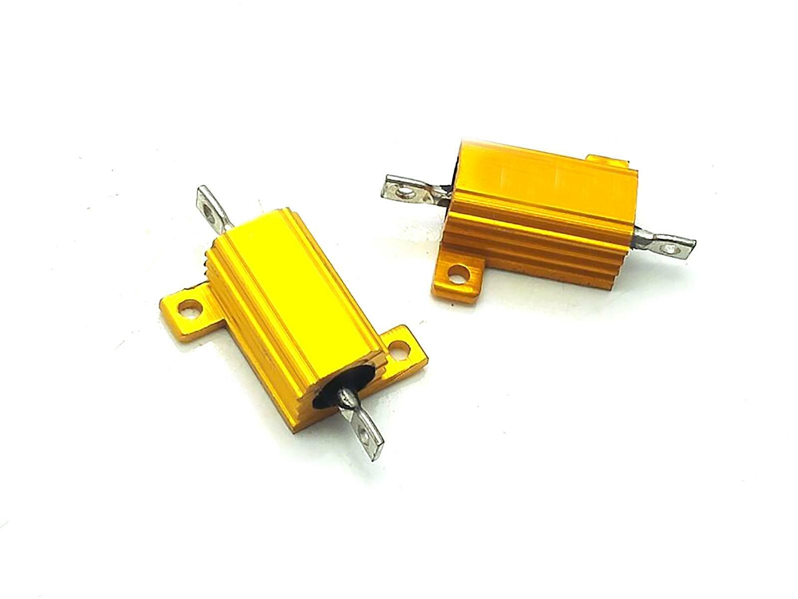 5 pcs New 0.22 ohm 0.22R 10W Watt Aluminum Housed Metal Case Wirewound Resistors