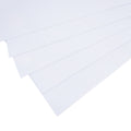 5pcs ABS Styrene Plastic Flat Sheet Plate 0.5mm ±10% x 200mm x 250mm White