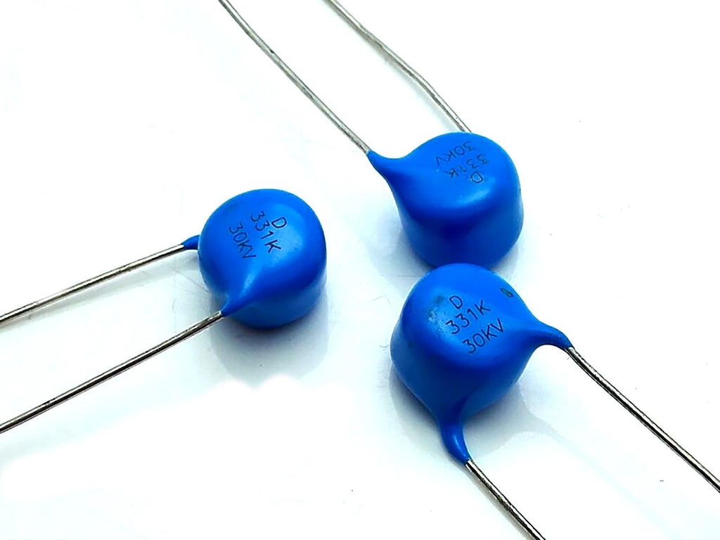 US Stock 5pcs High Voltage Ceramic Disc Capacitors 330pf 0.33nf 331 30000V 30KV
