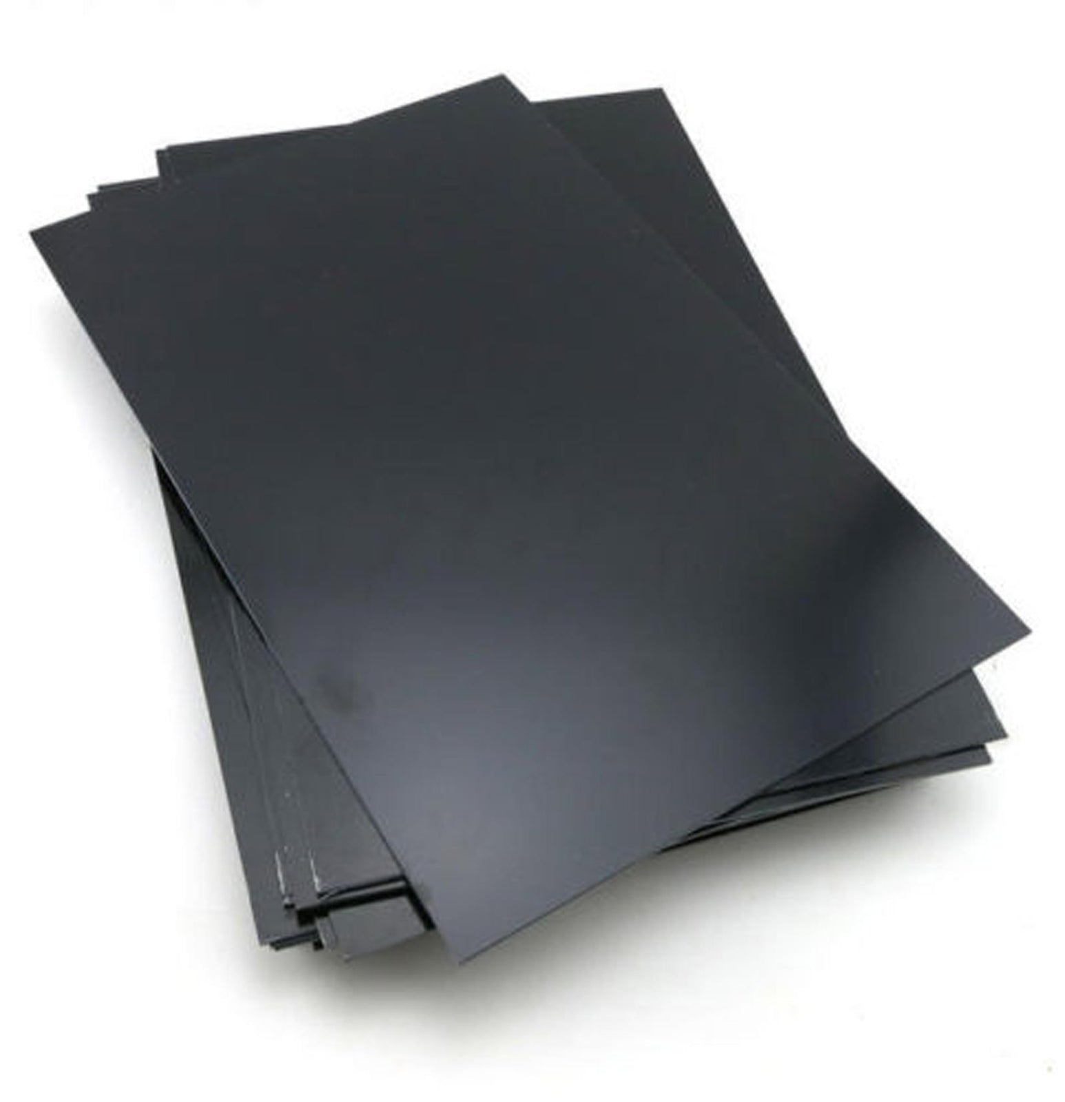 2pcs 1.5mm ±10% x 7.87" x 9.84" Black ABS Styrene Plastic Flat Sheet Plate