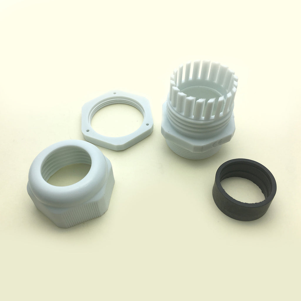 US Stock 5pcs PG29 White Waterproof Cable Gland Connector Cable Range 18-25mm