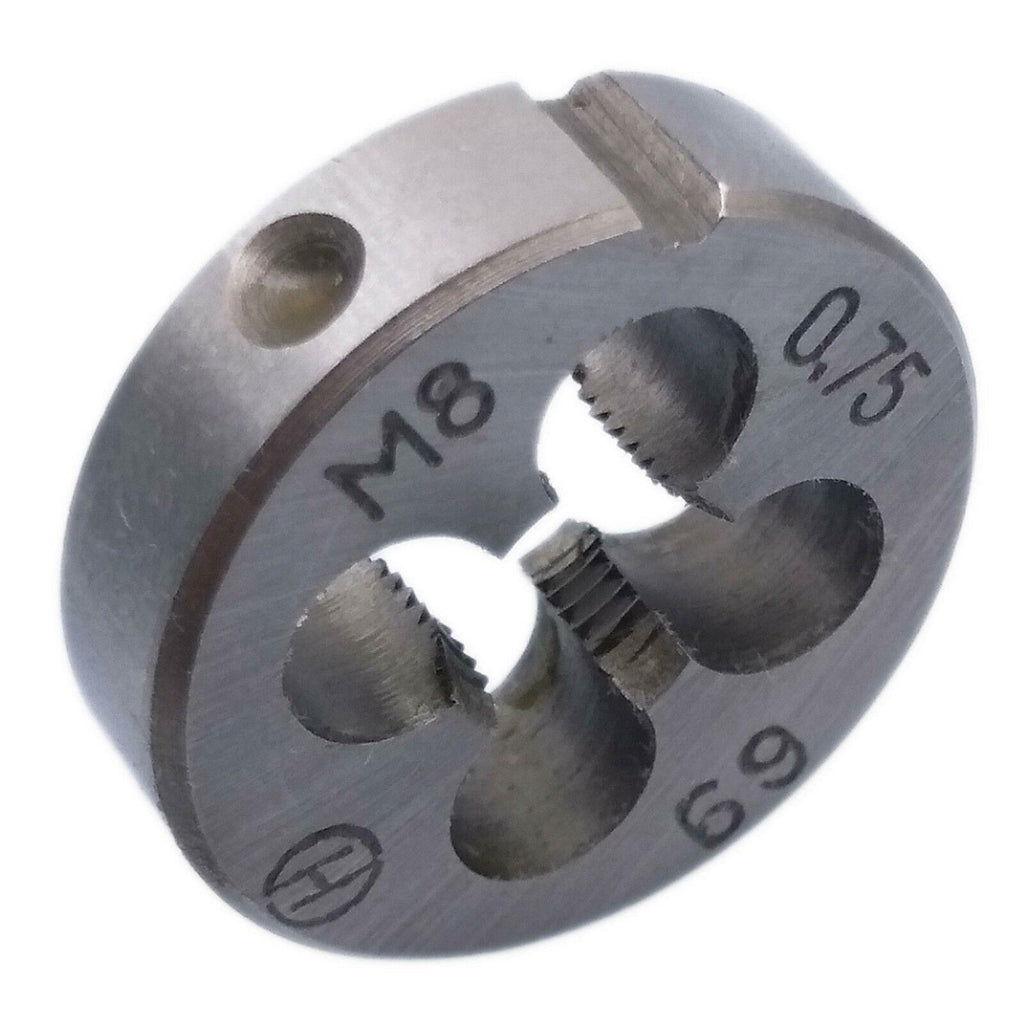 HSS M8 x 0.75mm Taper & Plug Tap & M8 x 0.75mm Die Metric Thread Right Hand