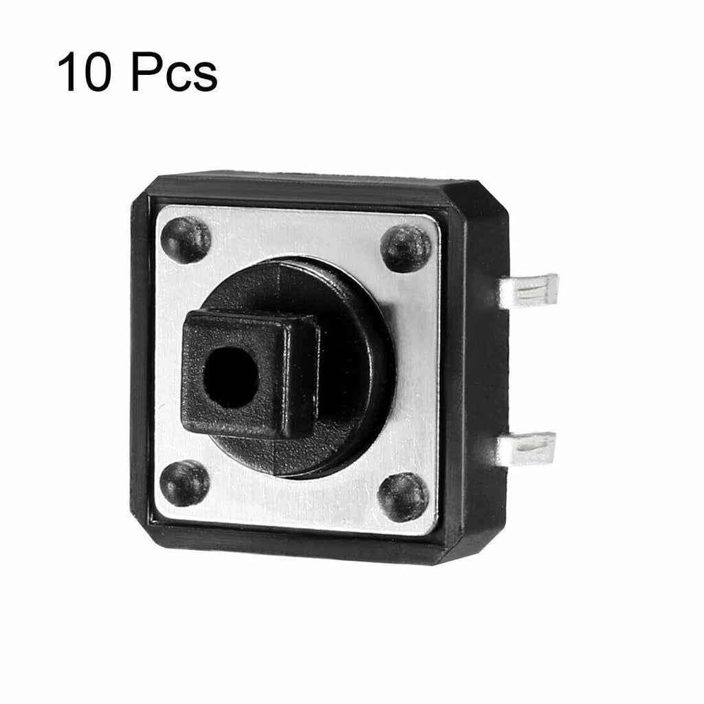 10pcs Panel Current PCB DIP Tactile 4-Pin Push Button Switch 12x12x7.3mm