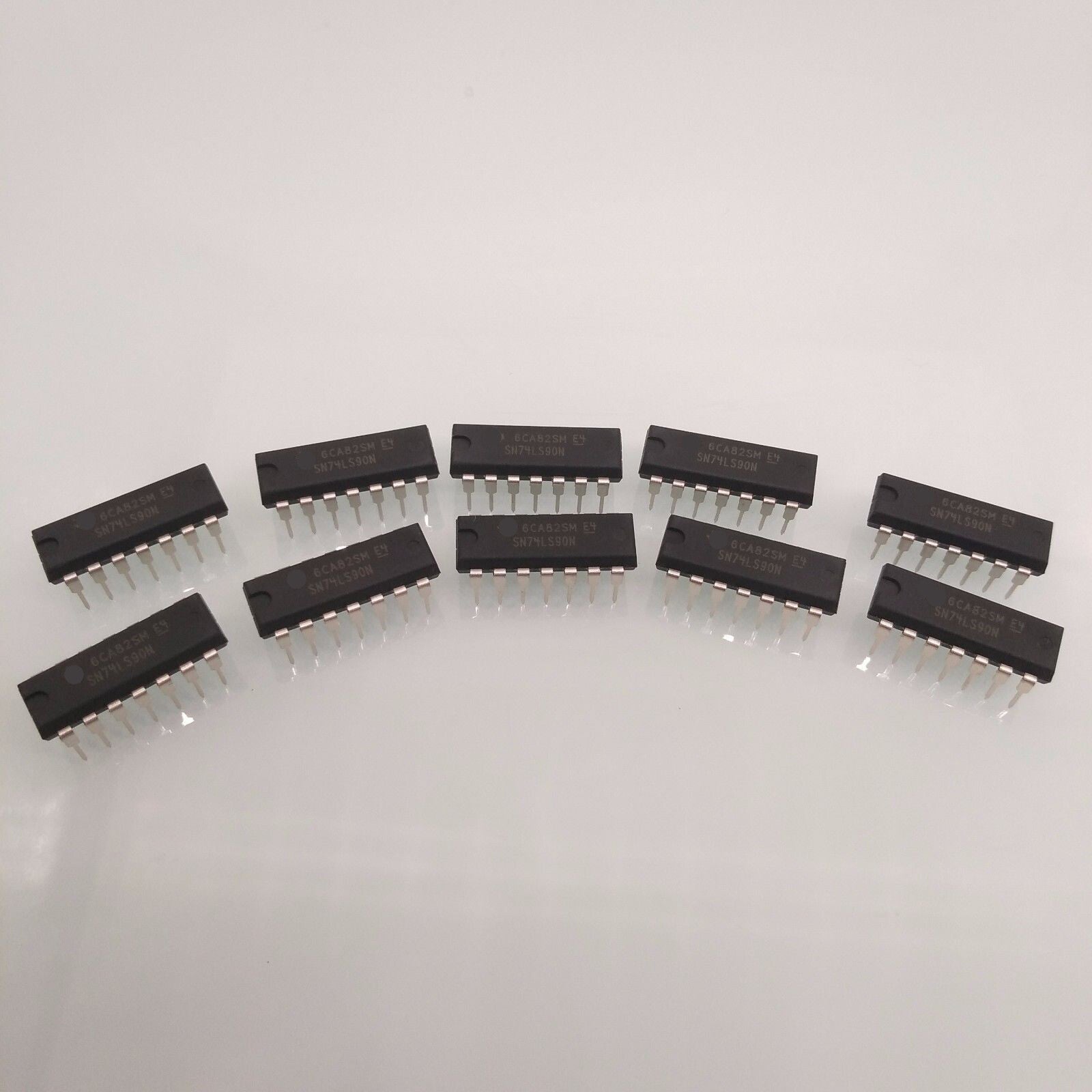 US Stock 10pcs 74LS90 SN74LS90N IC Decade Divide-by-12 and Binary Counter DIP14