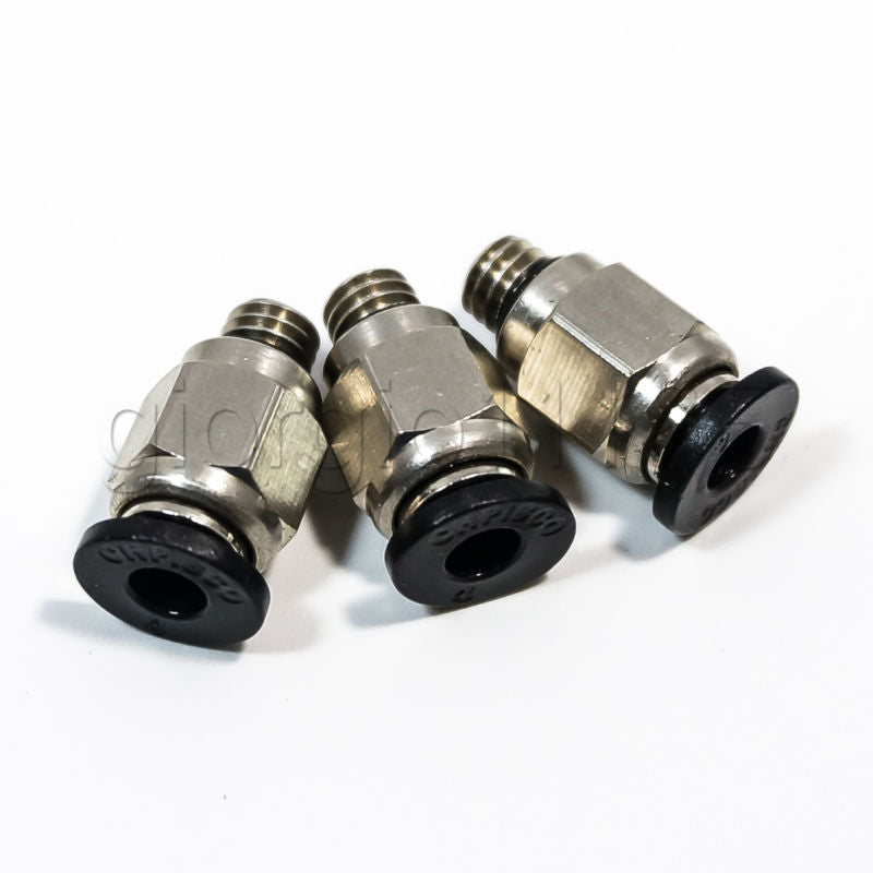 US Stock 10pcs M6 to 4mm Hole Tube Air Pneumatic Push in Quick Connector Jointer