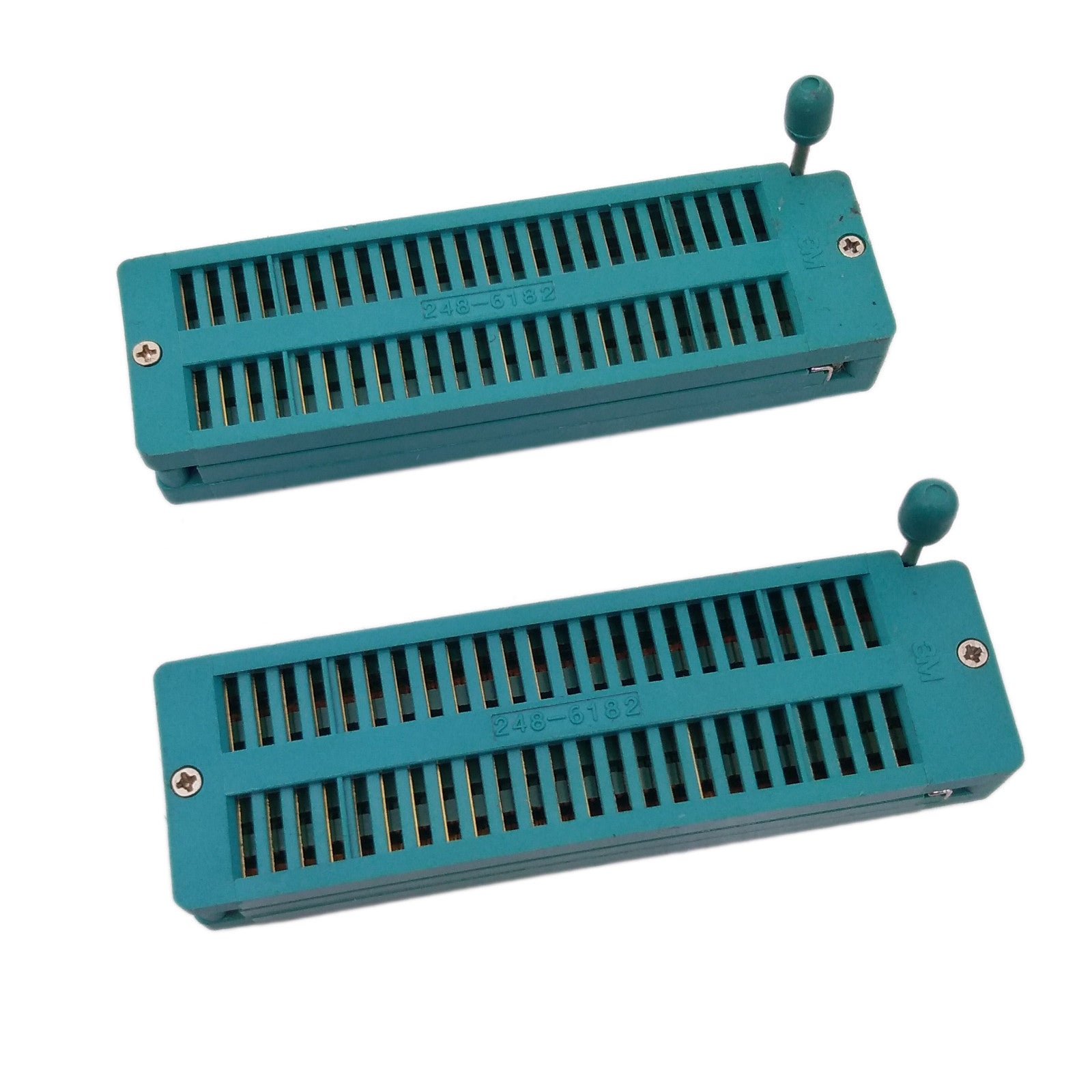 AU Stock  2x 48 Pin 2.54mm ZIF ZIP IC Test DIP Board Socket Universal 248-6182