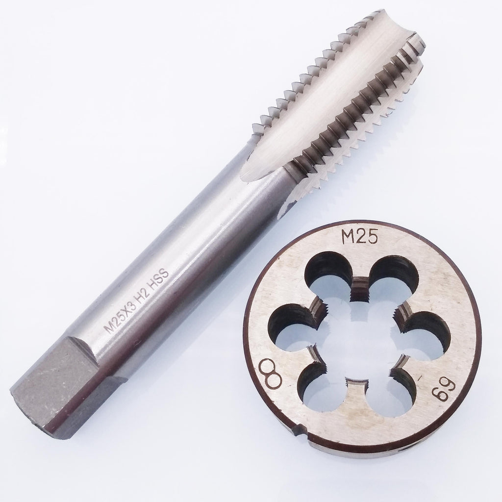 US Stock HSS M25 x 3mm Tap & M25 x 3.0mm Die Metric Thread Right Hand