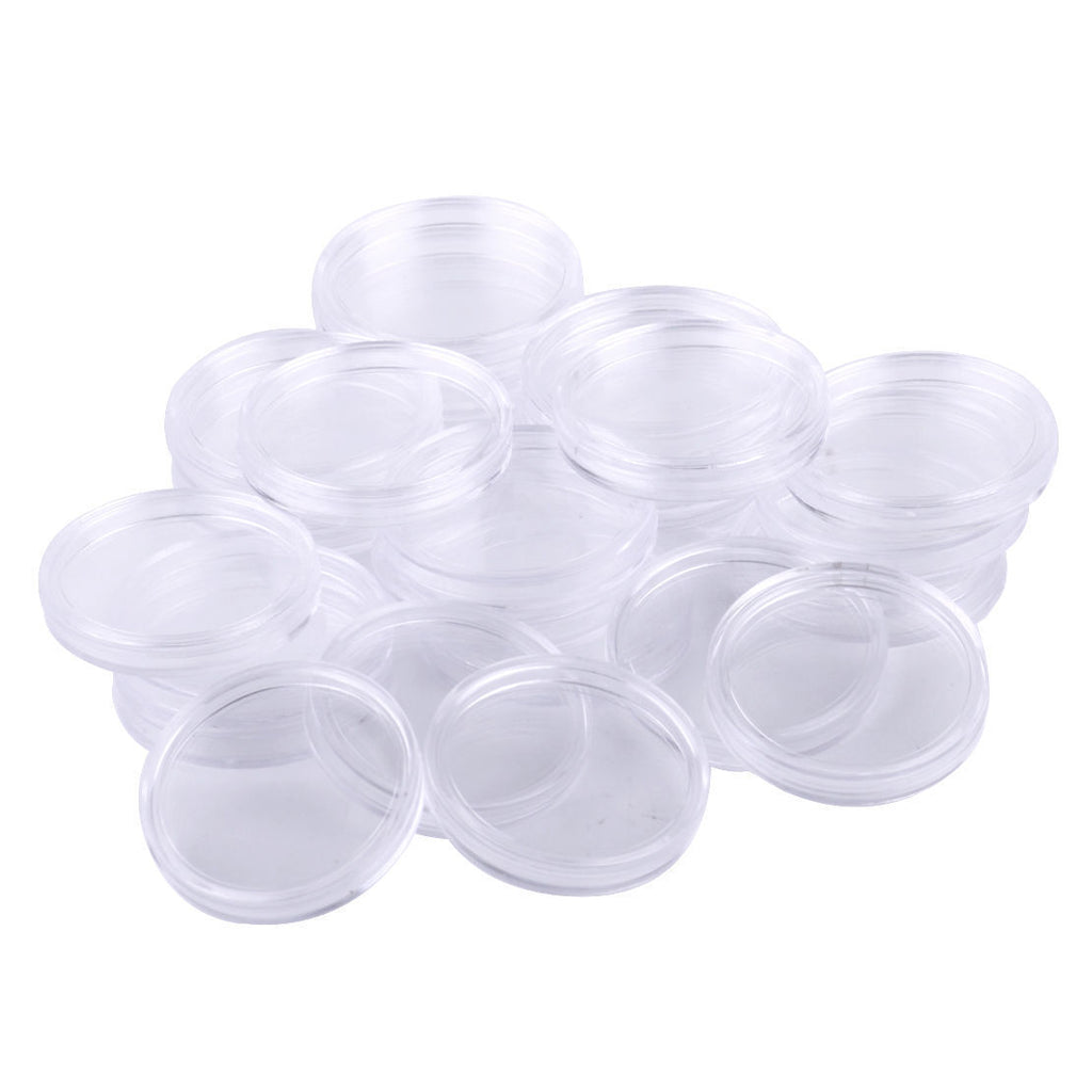 25pcs 38mm Airtight Capsule Coin Holder Case Box