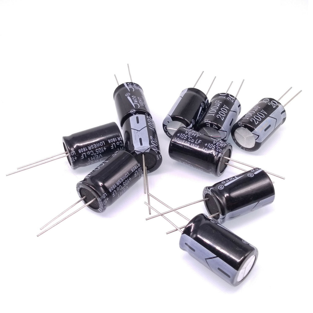 AU Stock  10pcs Electrolytic Capacitors 100uF 100mfd 200V +105℃ Radial 16 x 26mm