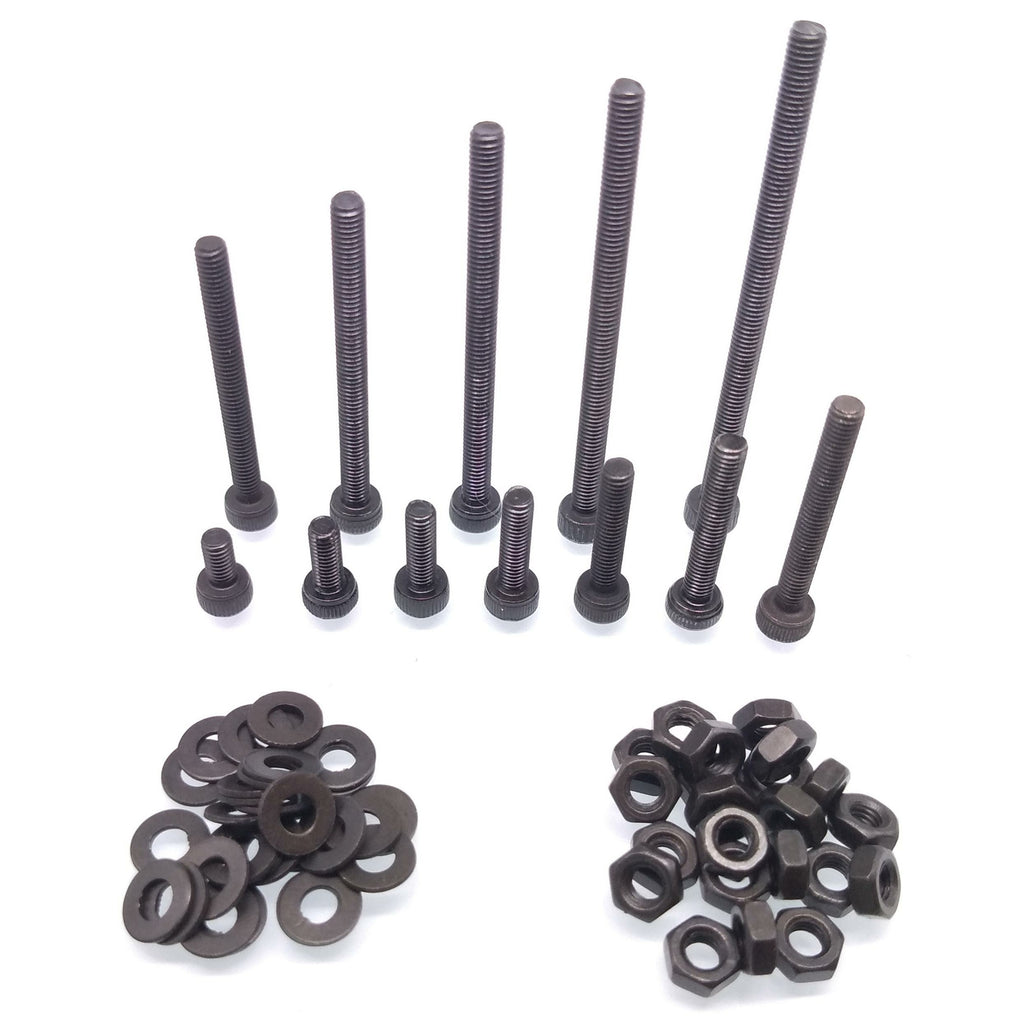 420x M3 Socket Head Cap Screws Steel Allen Socket Nuts Washers Assortment Kit