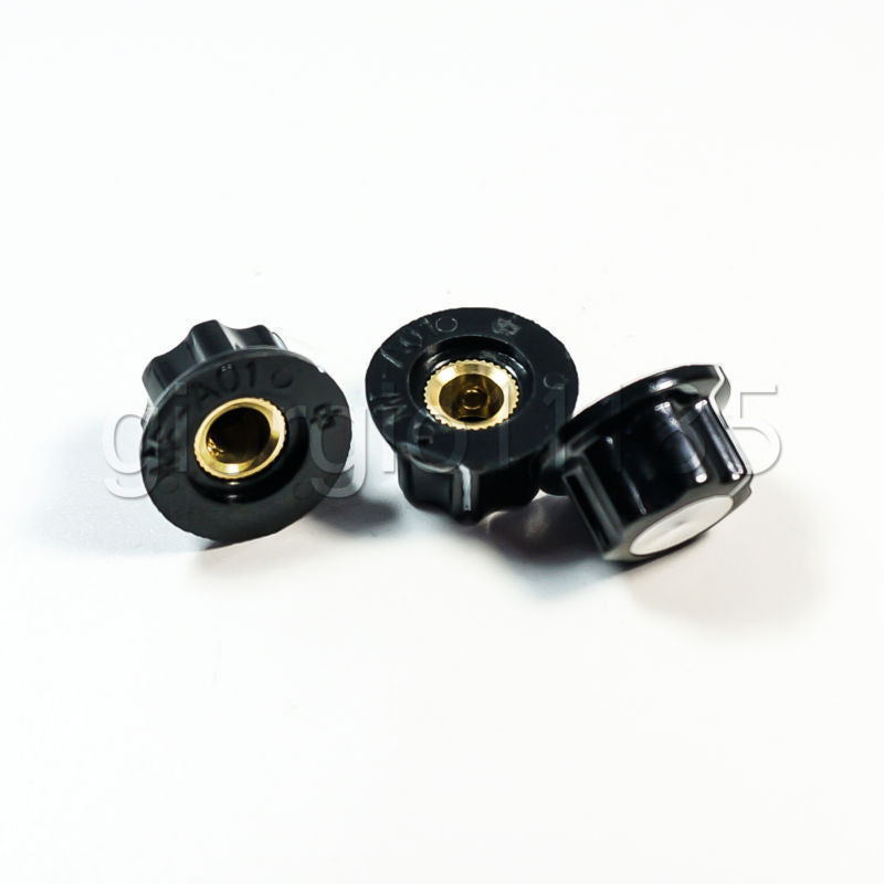 US Stock 10pcs Plastic Control Round Srew Type Pot Potentiometer Knob MF-A01