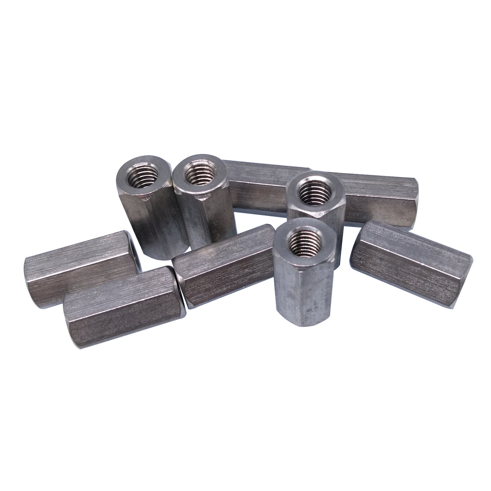 US Stock 10pcs M6 x 1 x 20mm Stainless steel Long Coupling Hex Nut Connector