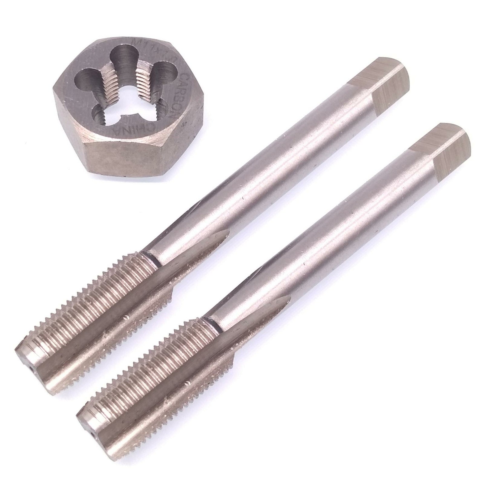 HSS M11x1mm Taper & Plug Tap & M11x1mm Hexagon Die Metric Thread Right Hand Set